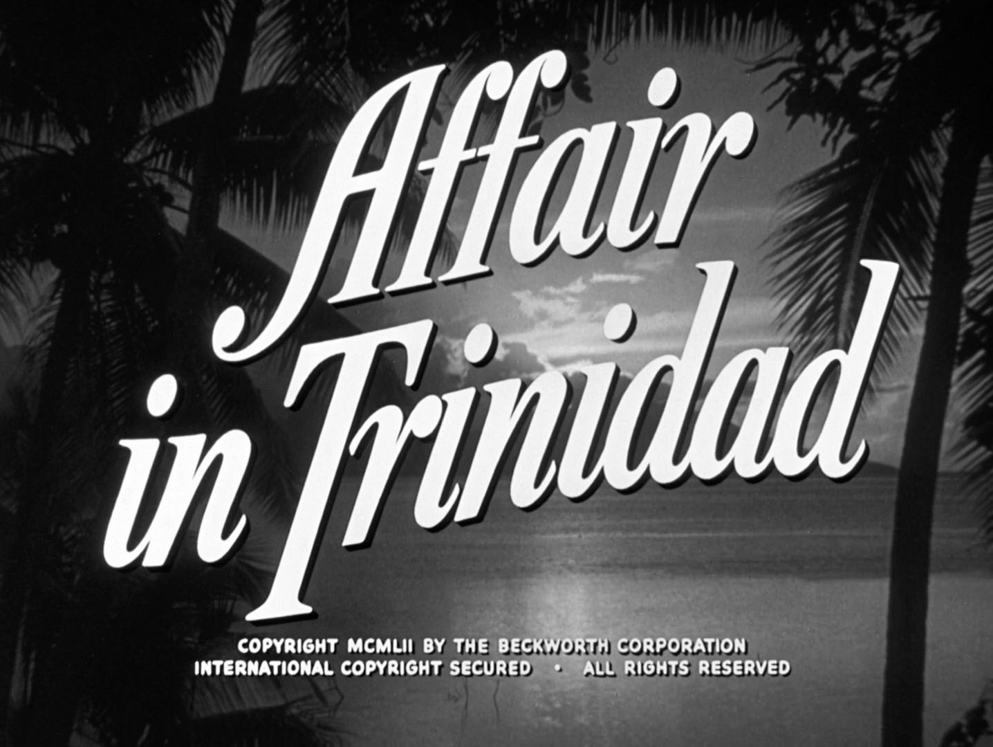 Affair In Trinidad Title Card