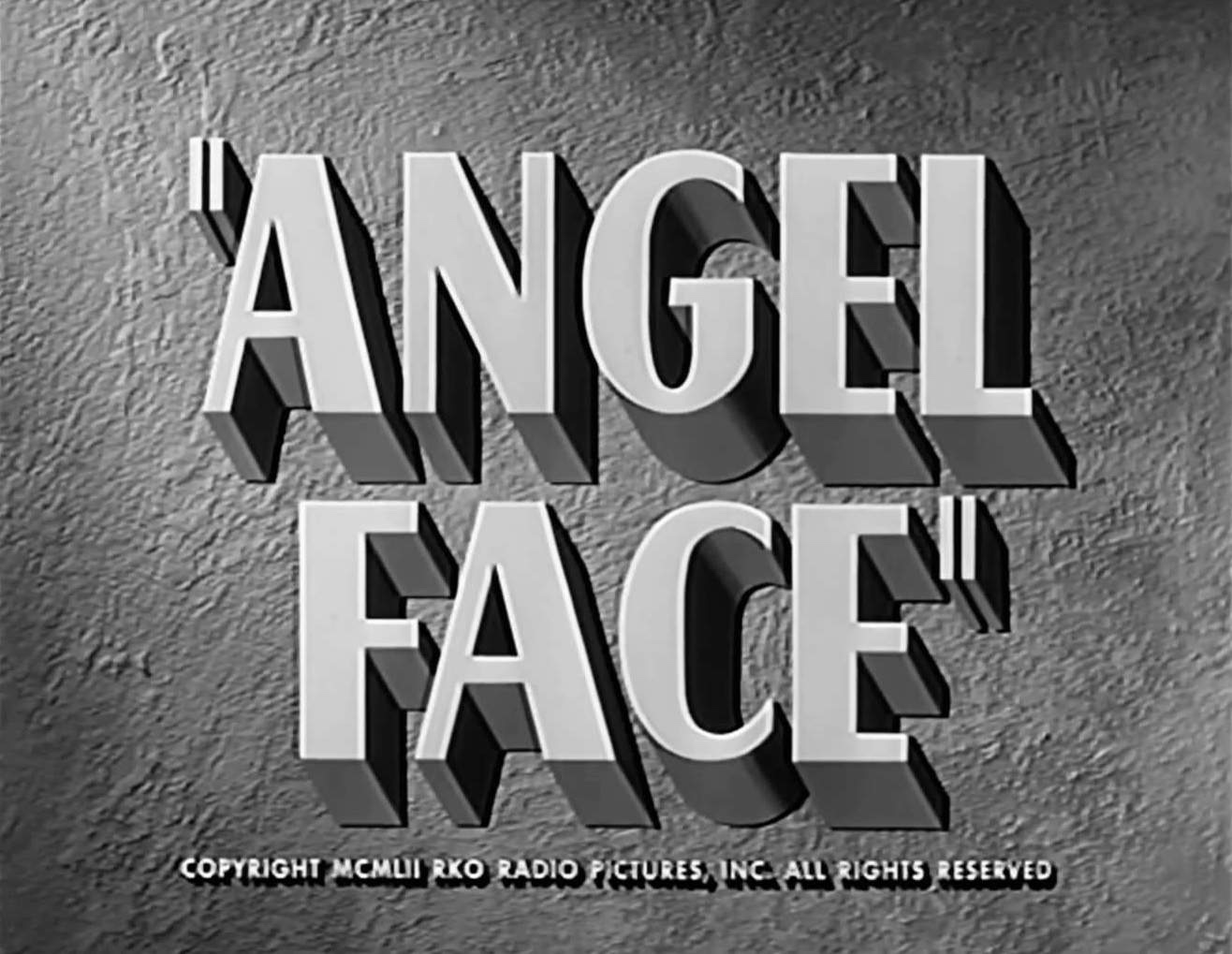 Angel Face Title Card