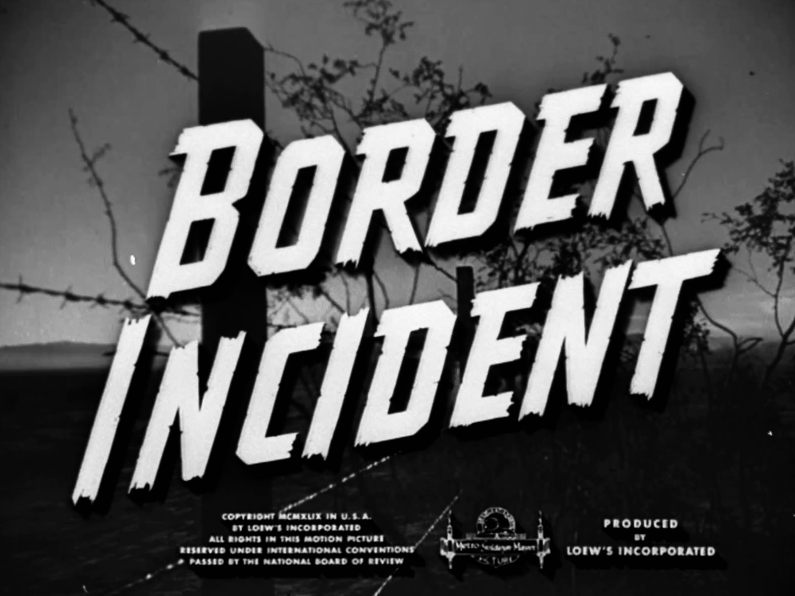 Border Incident Title Card