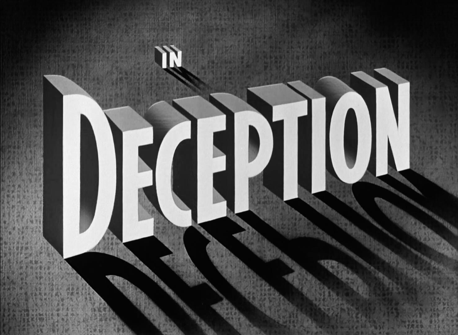 Deception Title Card