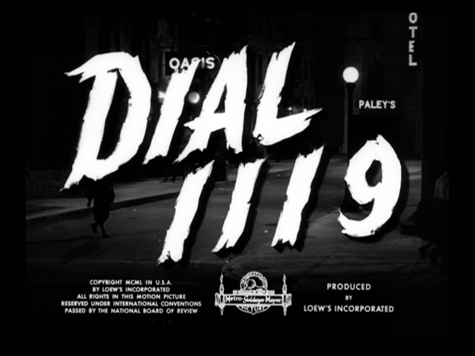 Dial 1119 Title Card