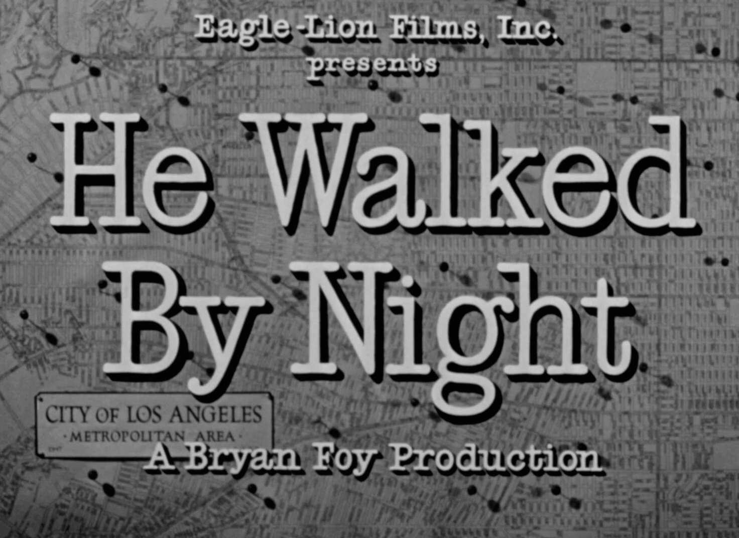 He Walked By Night Title Card