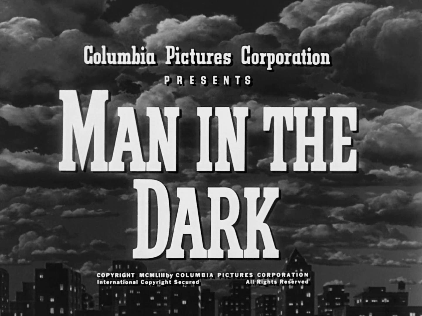 Man In The Dark Title Card