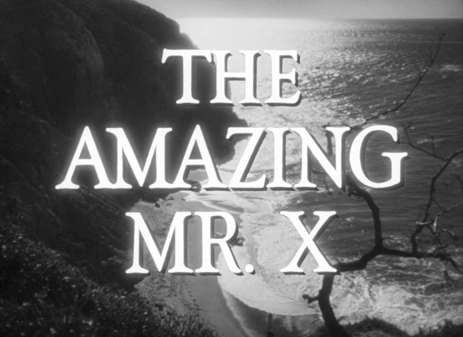 The Amazing Mr. X Title Card