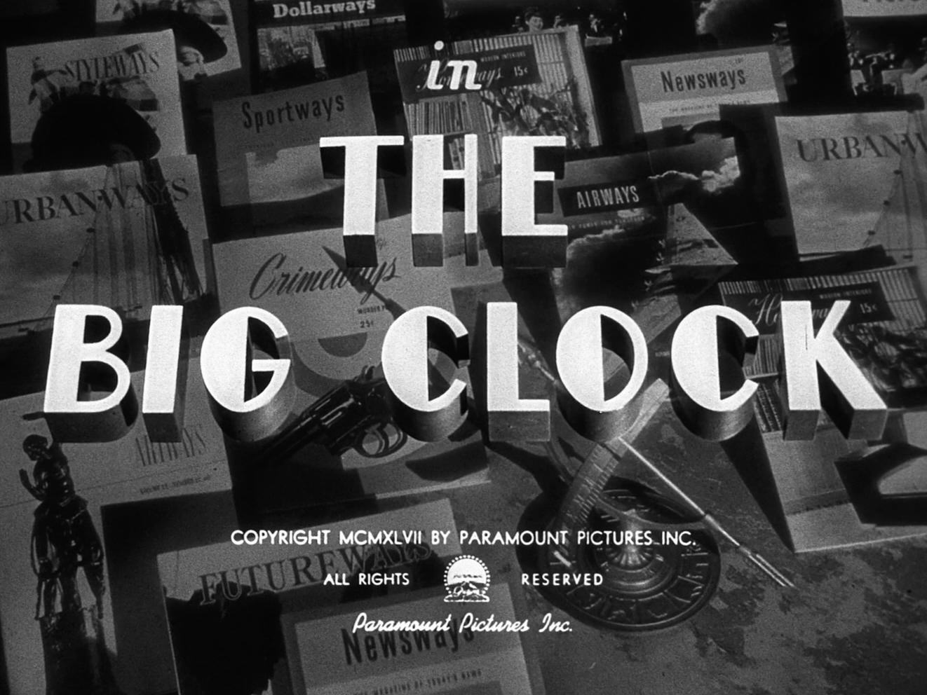 The Big Clock Title Card