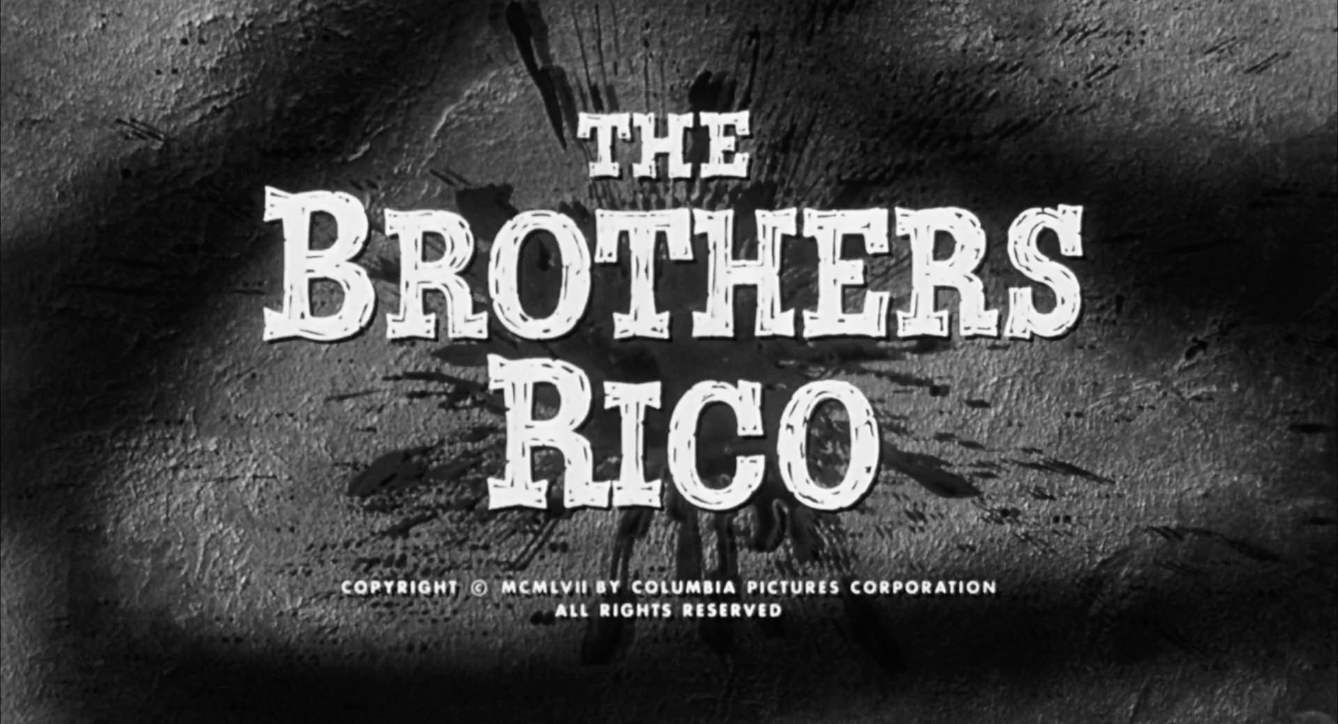 The Brothers Rico Title Card