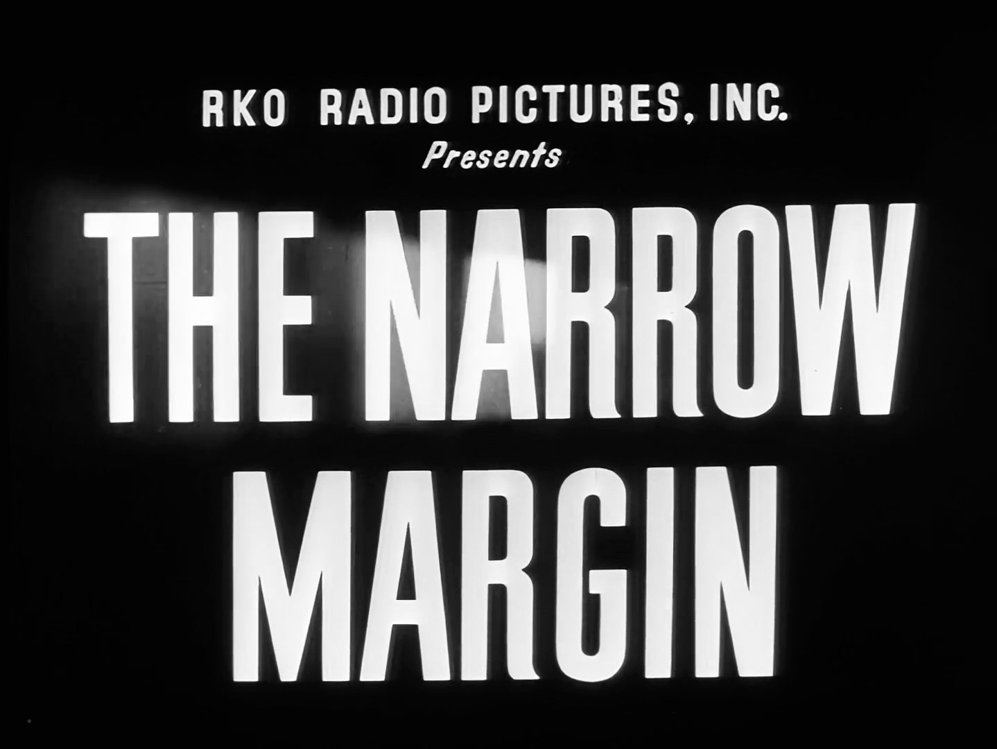 The Narrow Margin Title Card