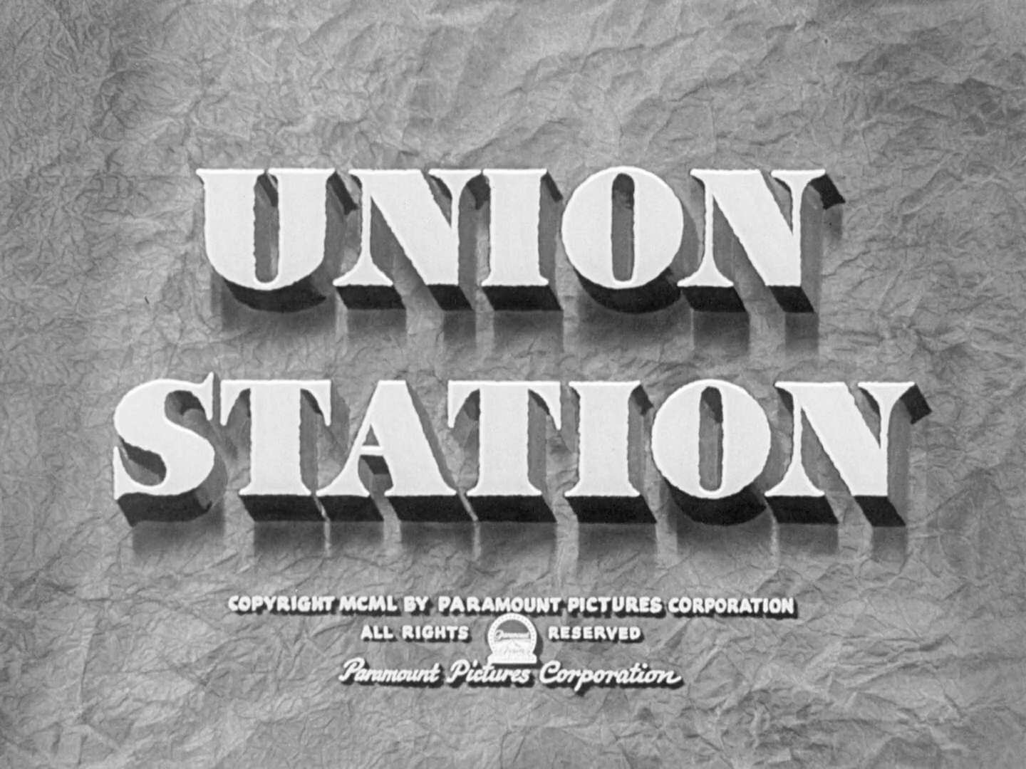 Union Station Title Card